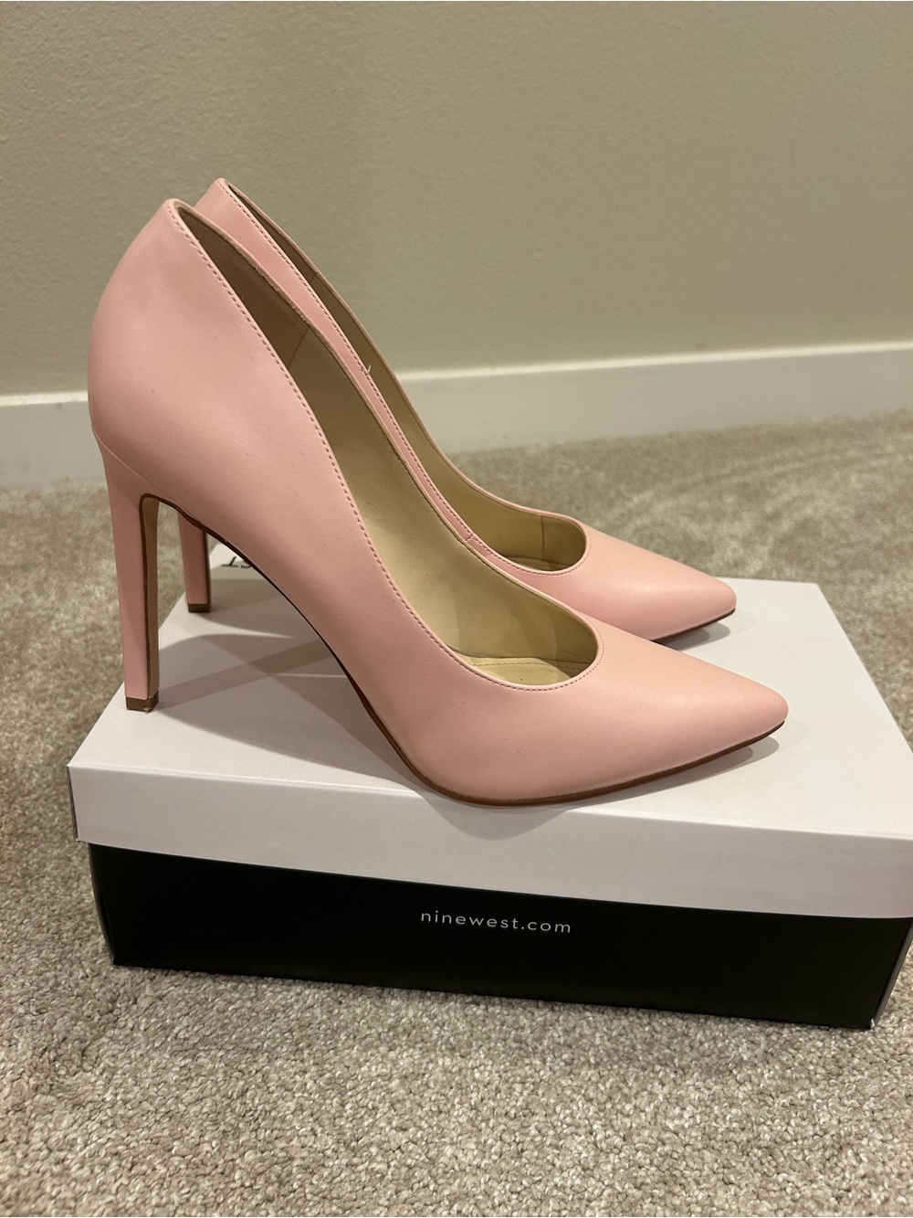 Nine West Blush Pink Pointed-Toe Stiletto Pumps